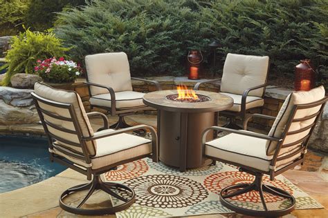 lowes patio sets with fire pit
